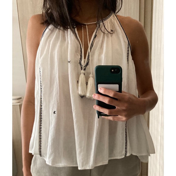 Isabel Marant Etoile Sleeveless Embroidered Top - Picture 3 of 7